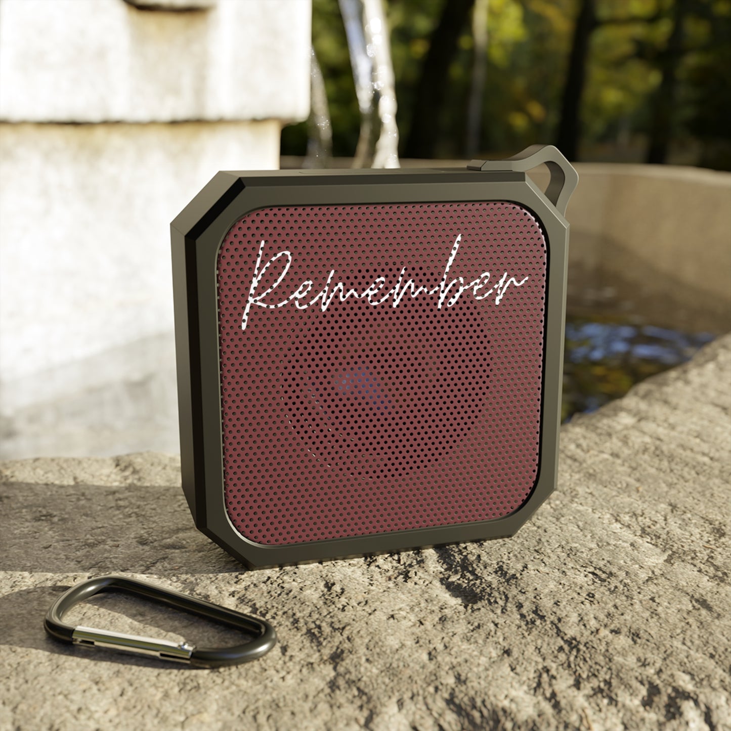 Remember This Blackwater Outdoor Bluetooth Speaker- Maroon