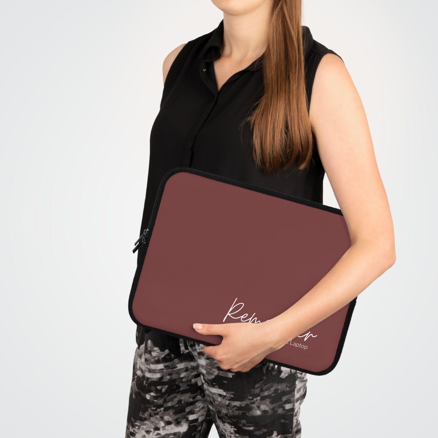 Remember this Laptop Sleeve- Maroon