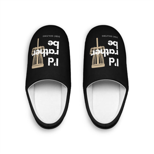 I’d rather be Disc Golfing Men's Indoor Slippers