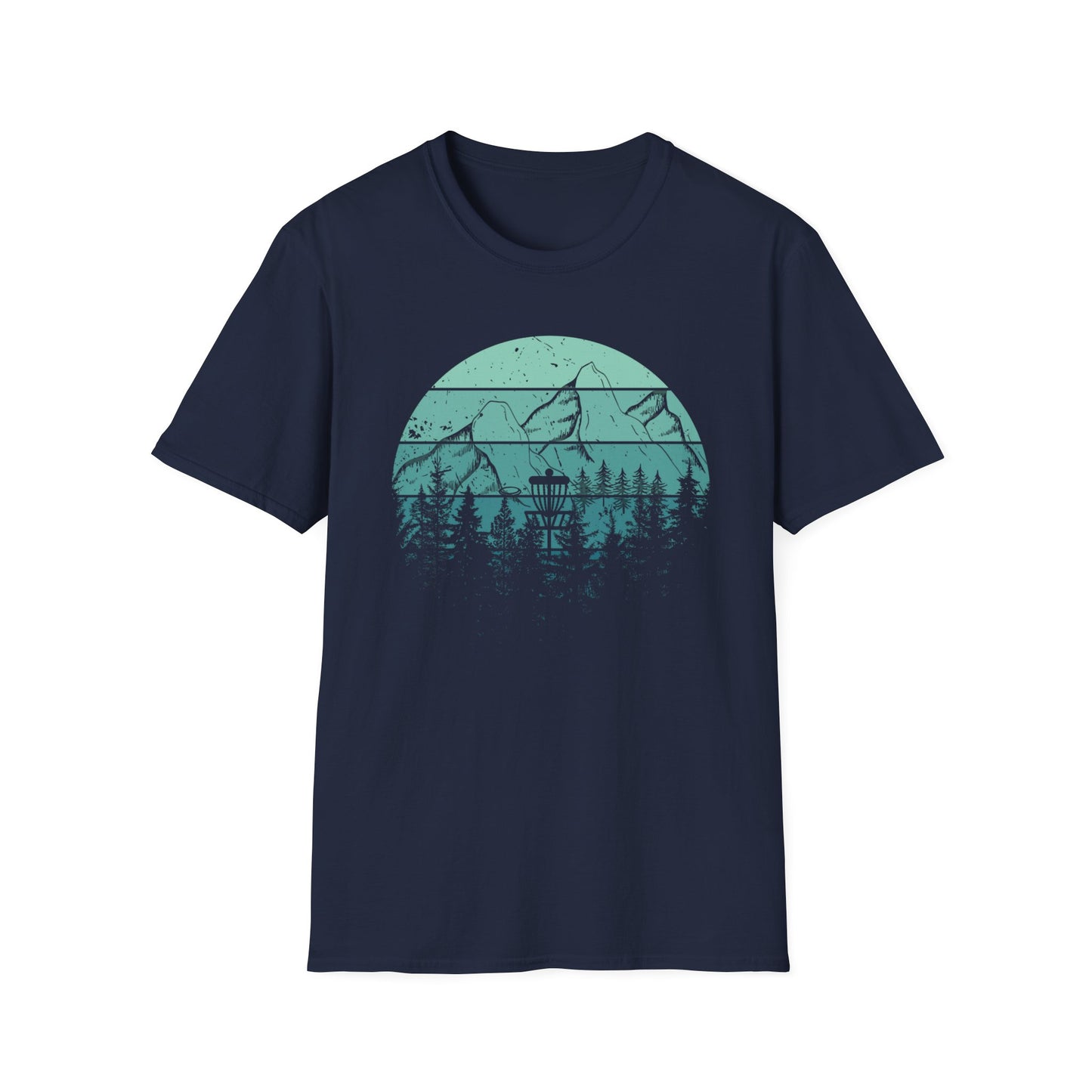 Distress, retro disc golf shirt