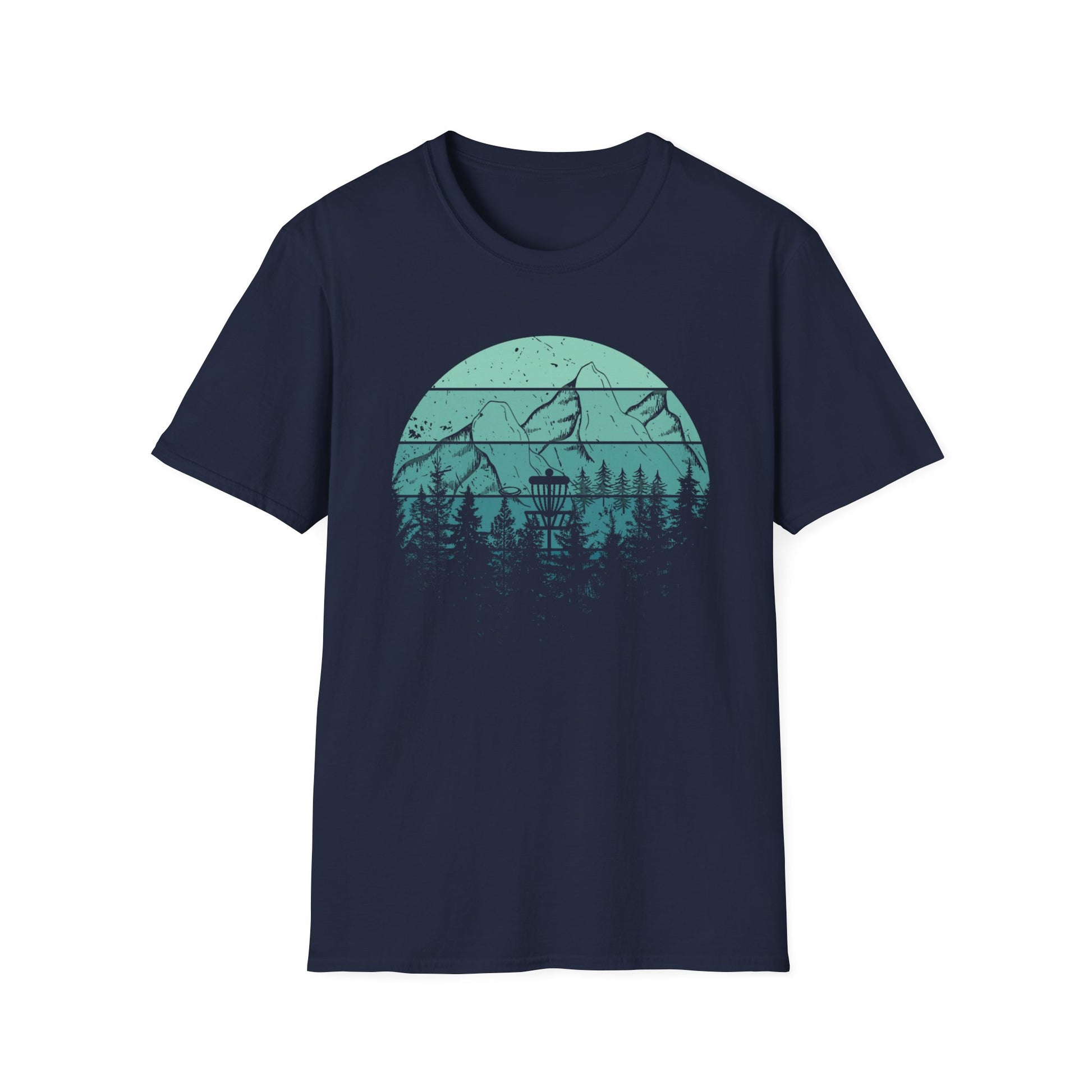 Distress, retro disc golf shirt