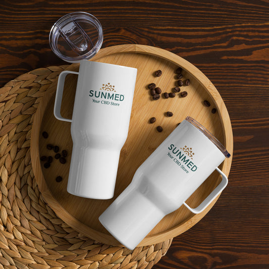 Custom Logo Travel mug with a handle