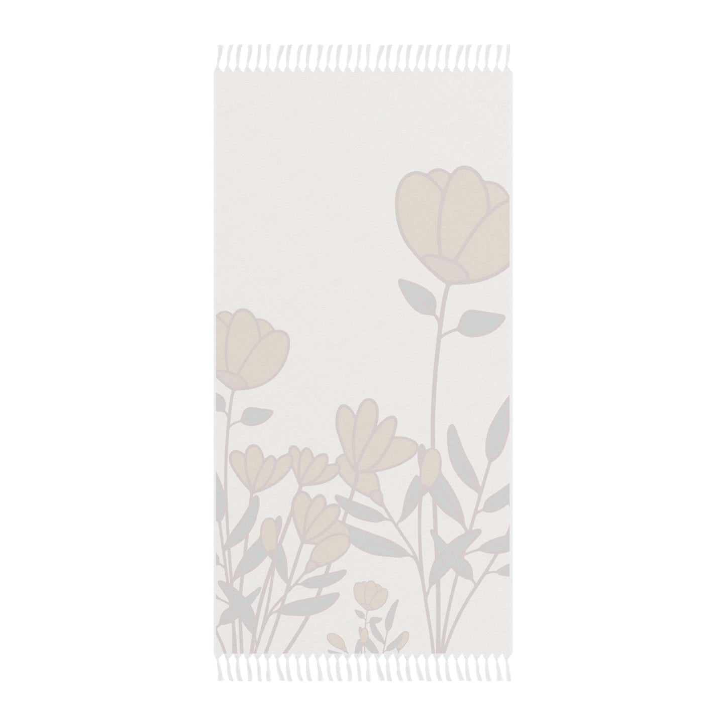 Boho Tulip flower Beach Cloth