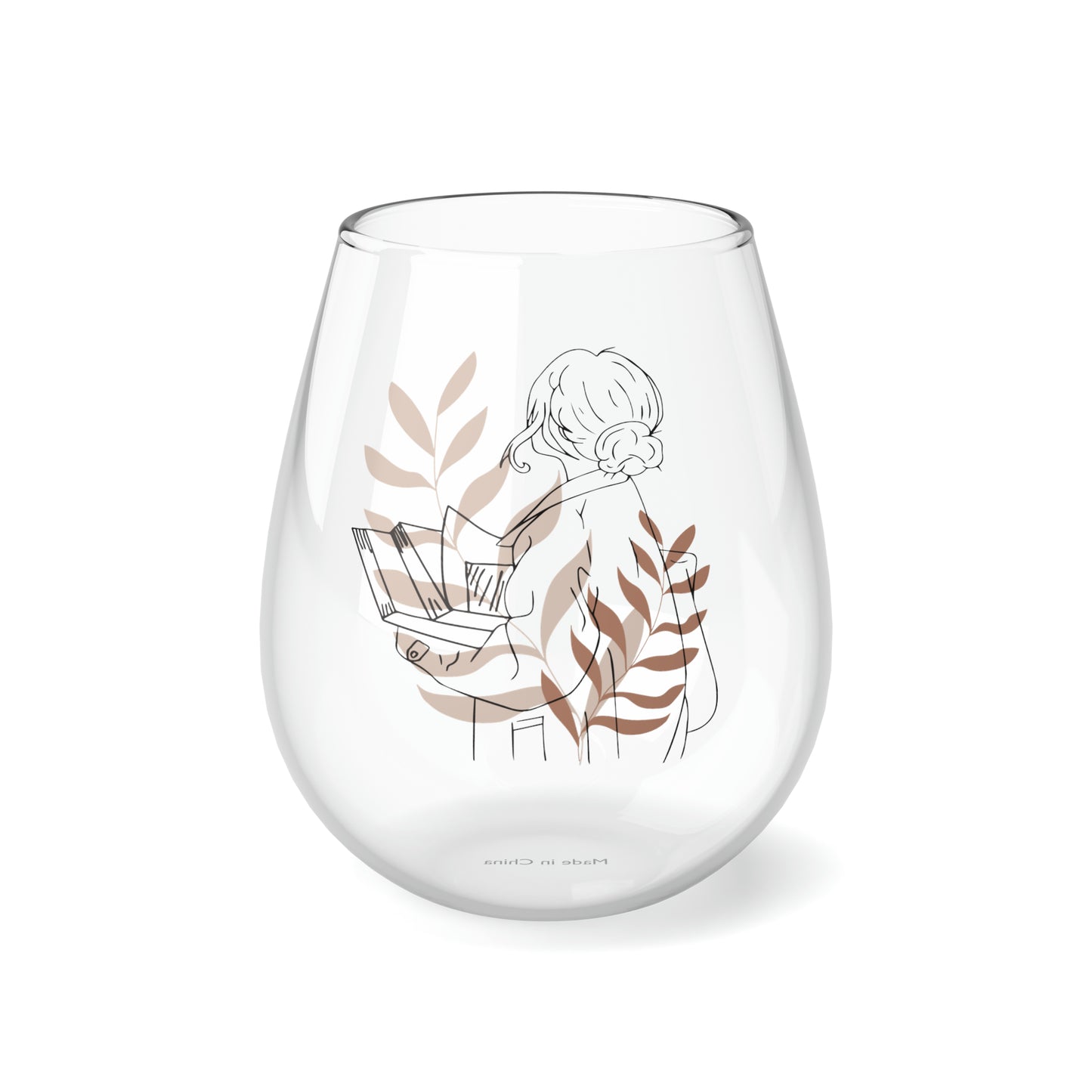 Book Lovers Stemless Wine Glass, 11.75oz