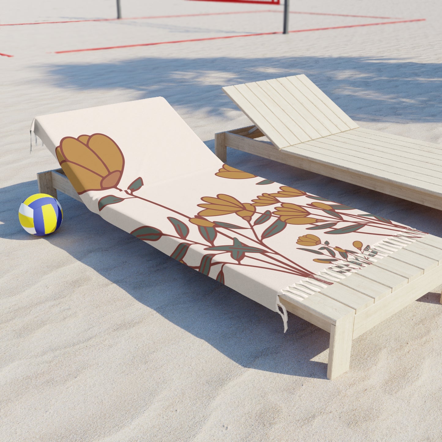 Boho Tulip flower Beach Cloth