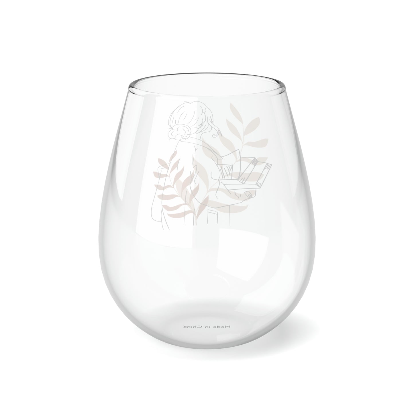 Book Lovers Stemless Wine Glass, 11.75oz